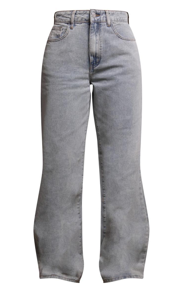 Vintage Light Wash Lightweight Wide Leg Jeans Product Image