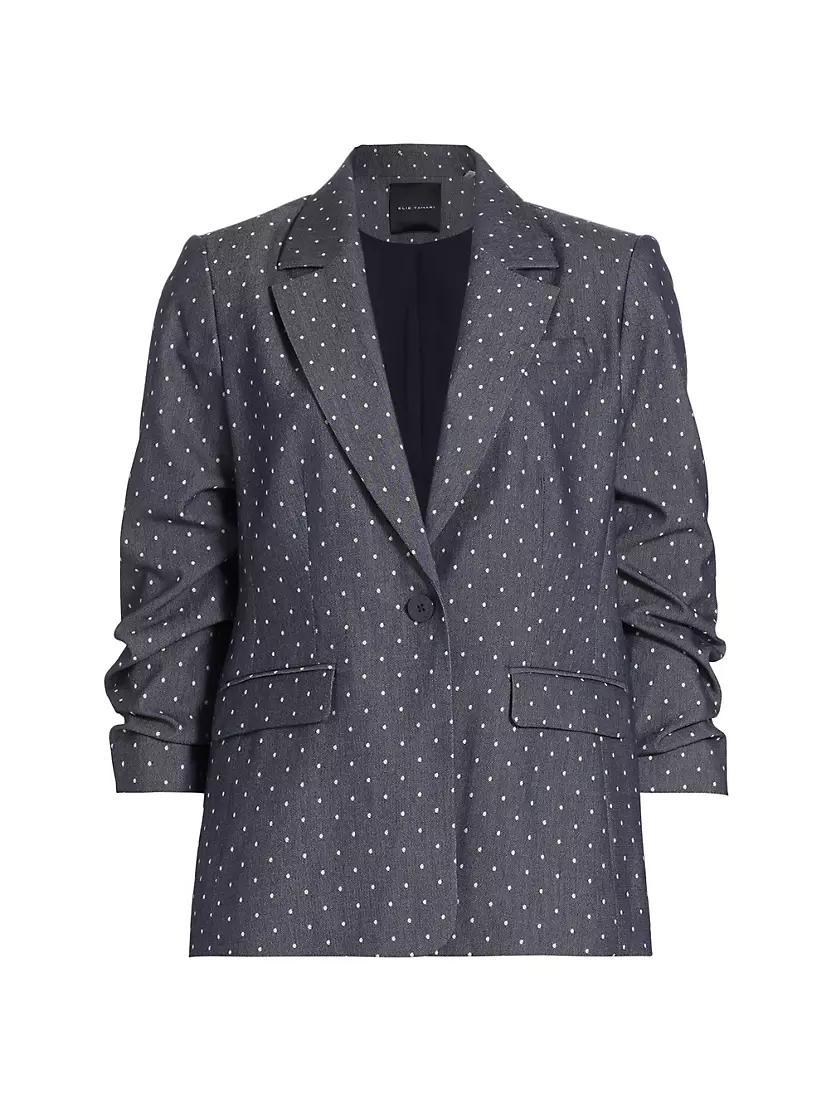 Tristan Polka Dot Single-Button Blazer Product Image