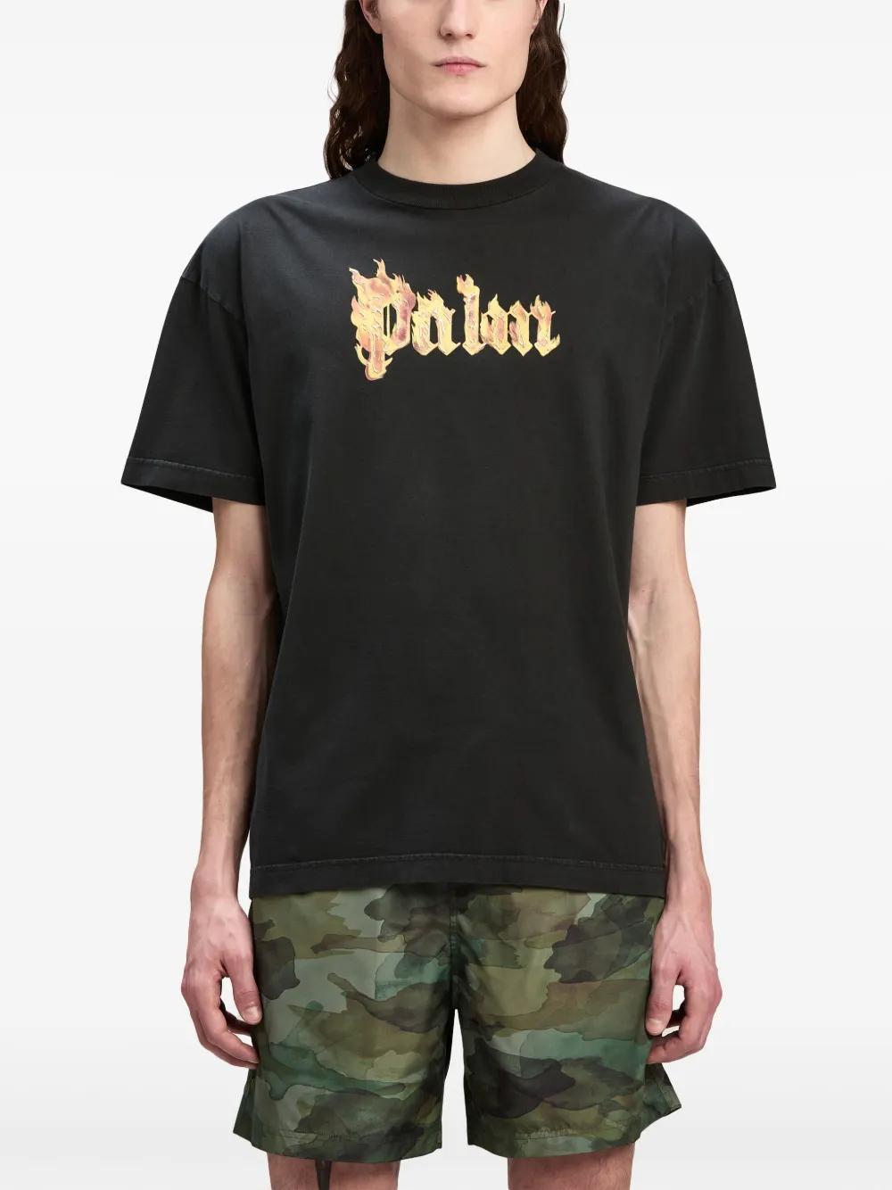 logo-print cotton T-shirt Product Image