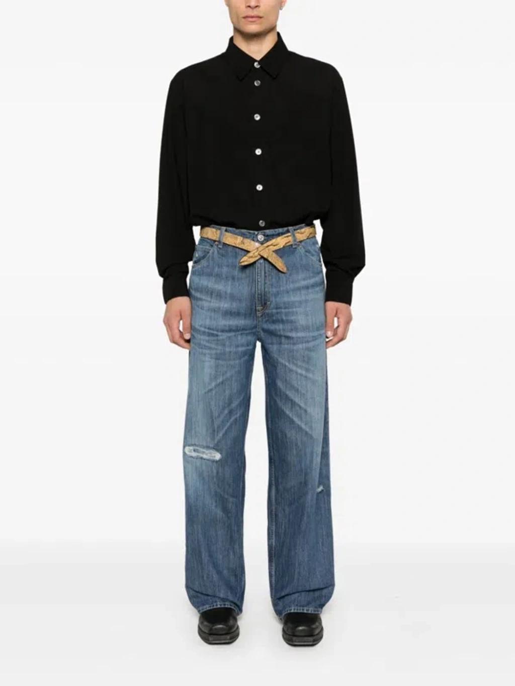 OUR LEGACY Beyond Shirt In Black Liquid Poplin Product Image