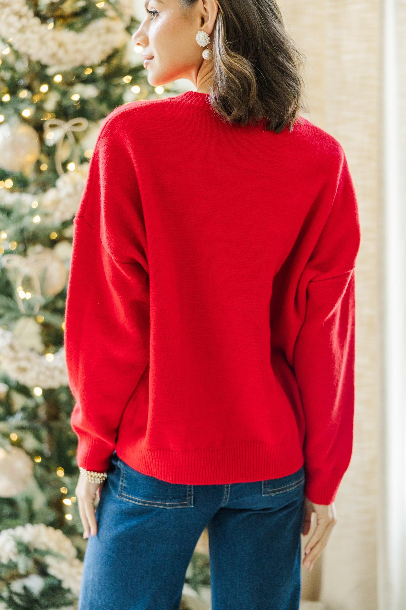 Merry & Bright Cream Script Sweater Female Product Image