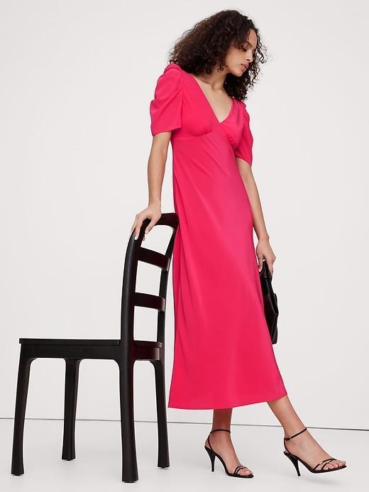 Matte Silk Maxi Dress Product Image