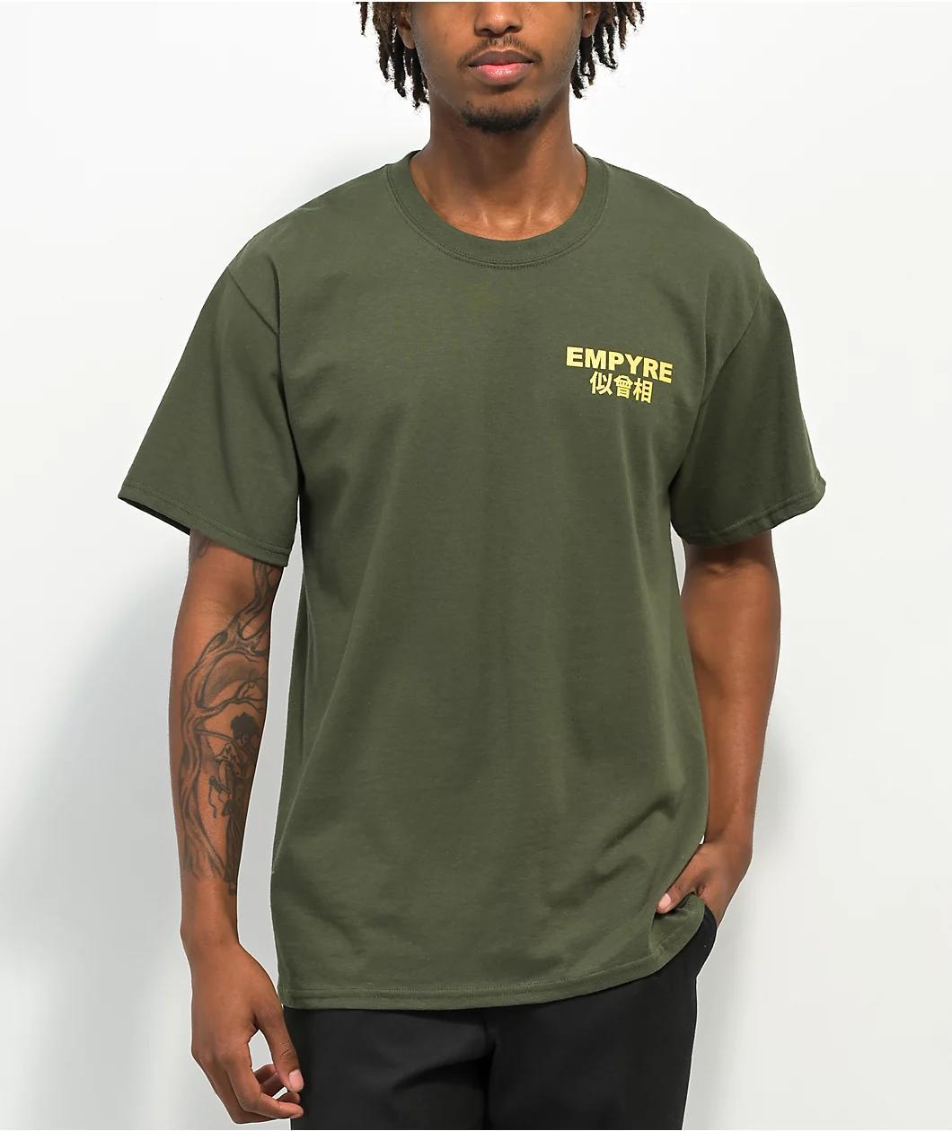 Empyre Goes Around Comes Army Green T-Shirt Product Image