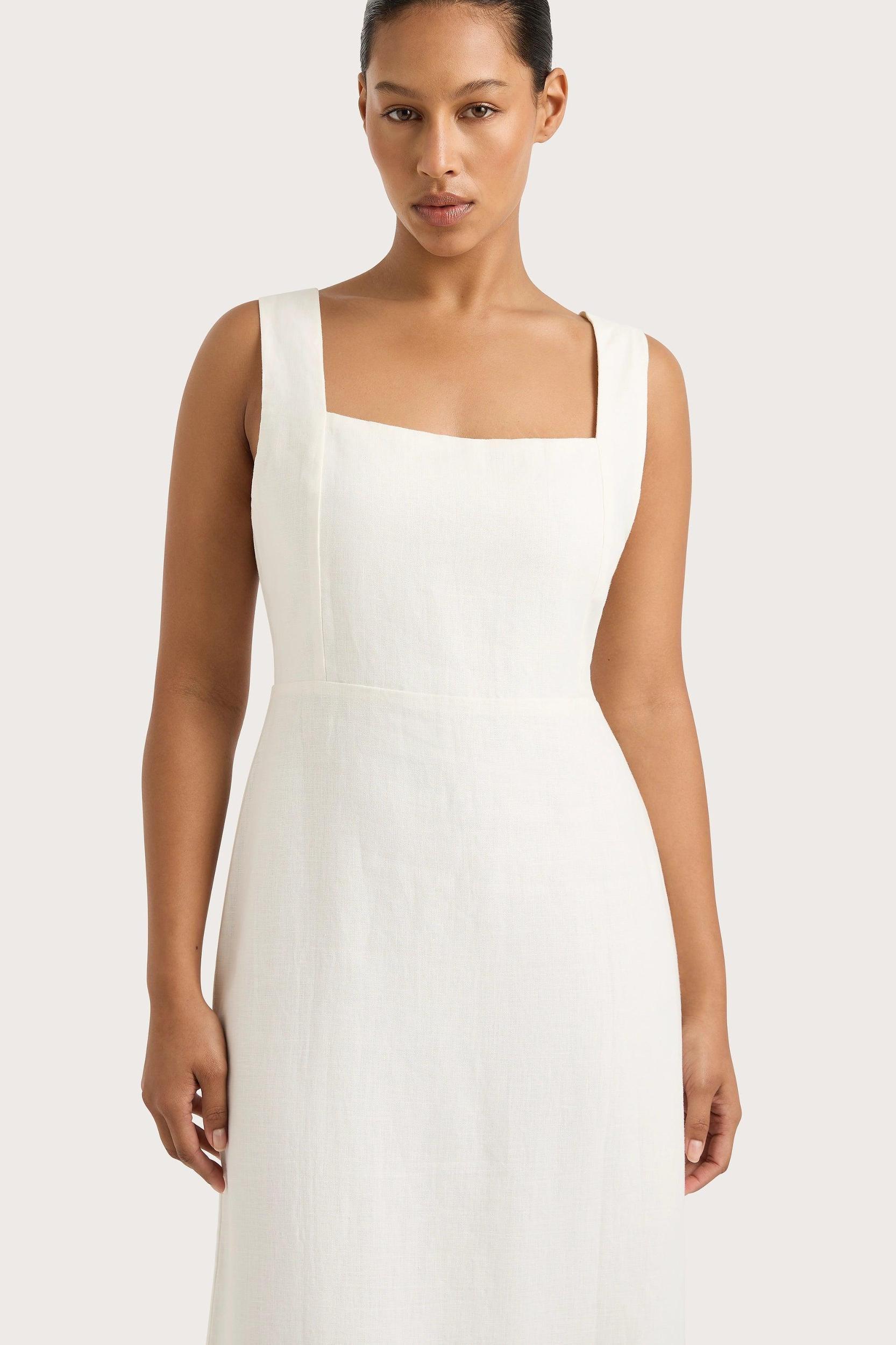 Lais Midi Dress White Product Image