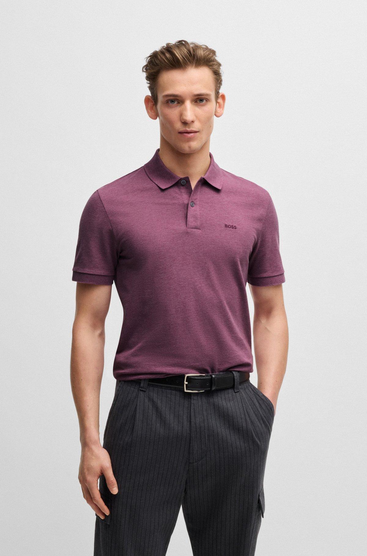 Pallas polo shirt in cotton piqué with logo details Product Image