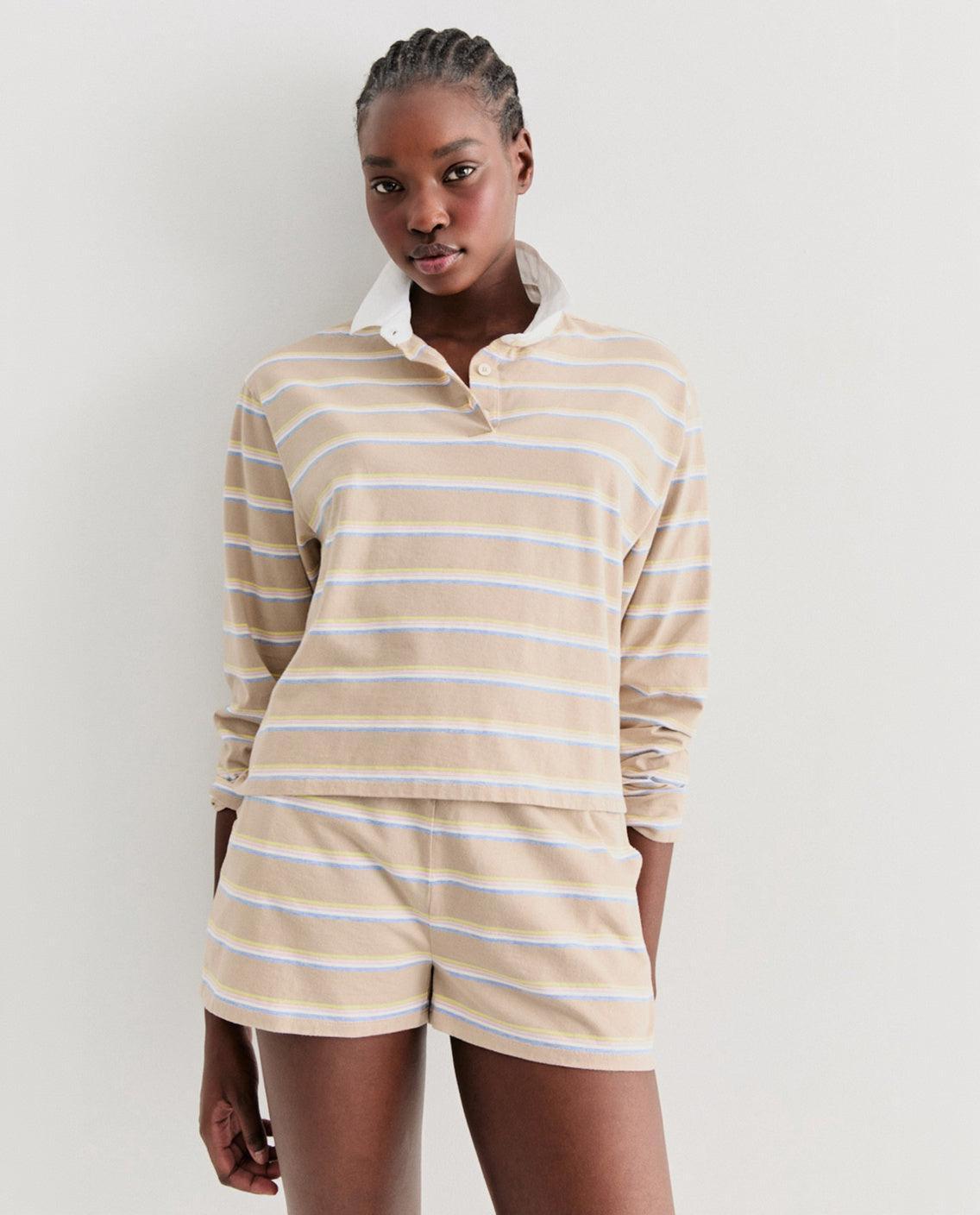 The Short - Sand Multistripe Female Product Image