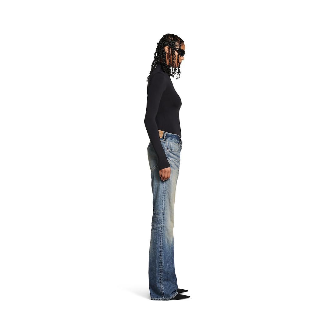 Women's Straight Fit Pants in Blue Product Image