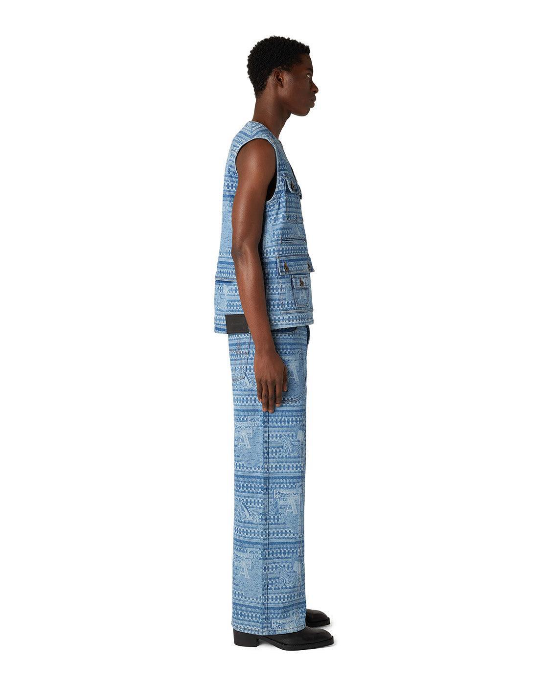 Kampala Denim Vest Male Product Image
