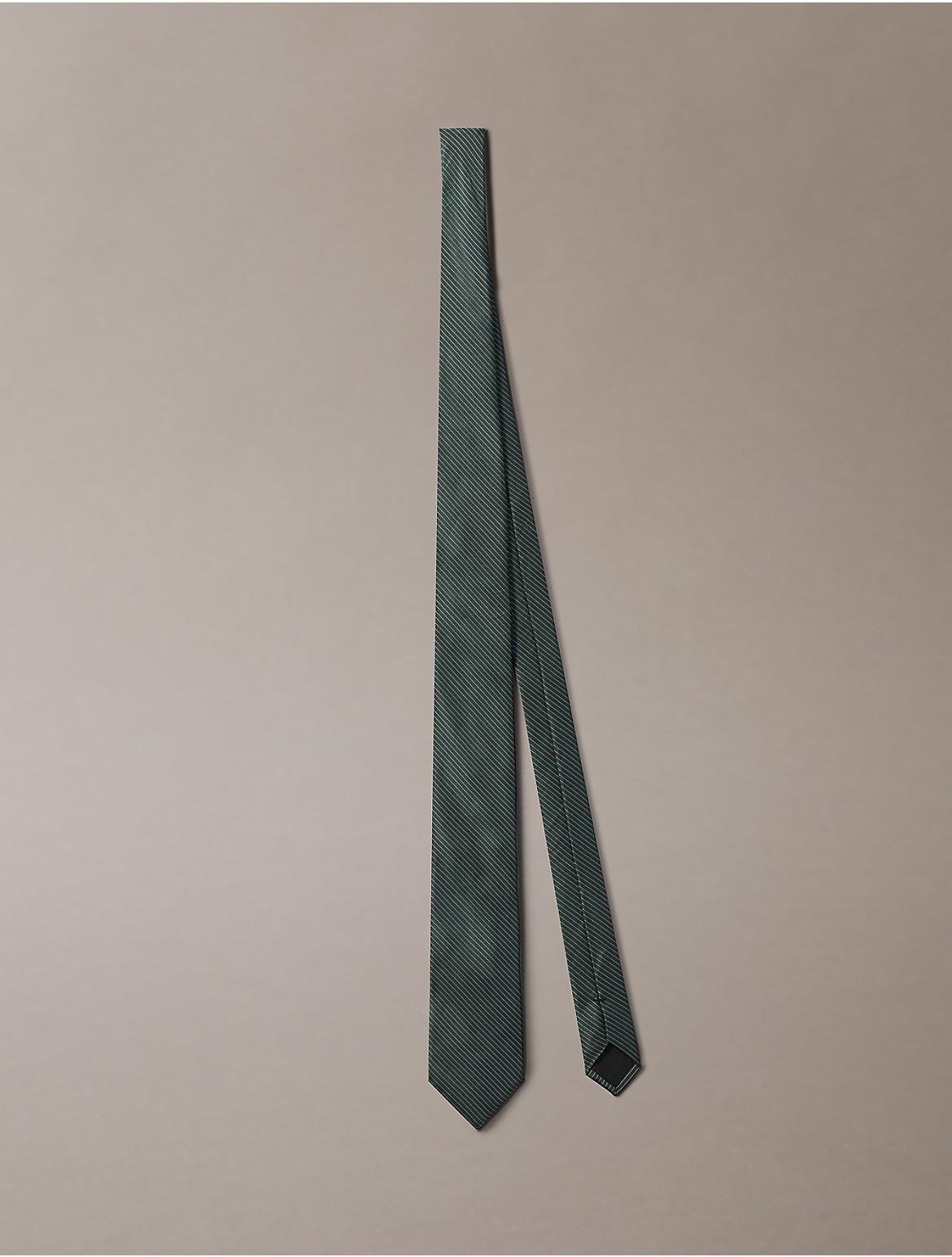 Calvin Klein Mens Zeppelin Stripe Tie - Green Product Image