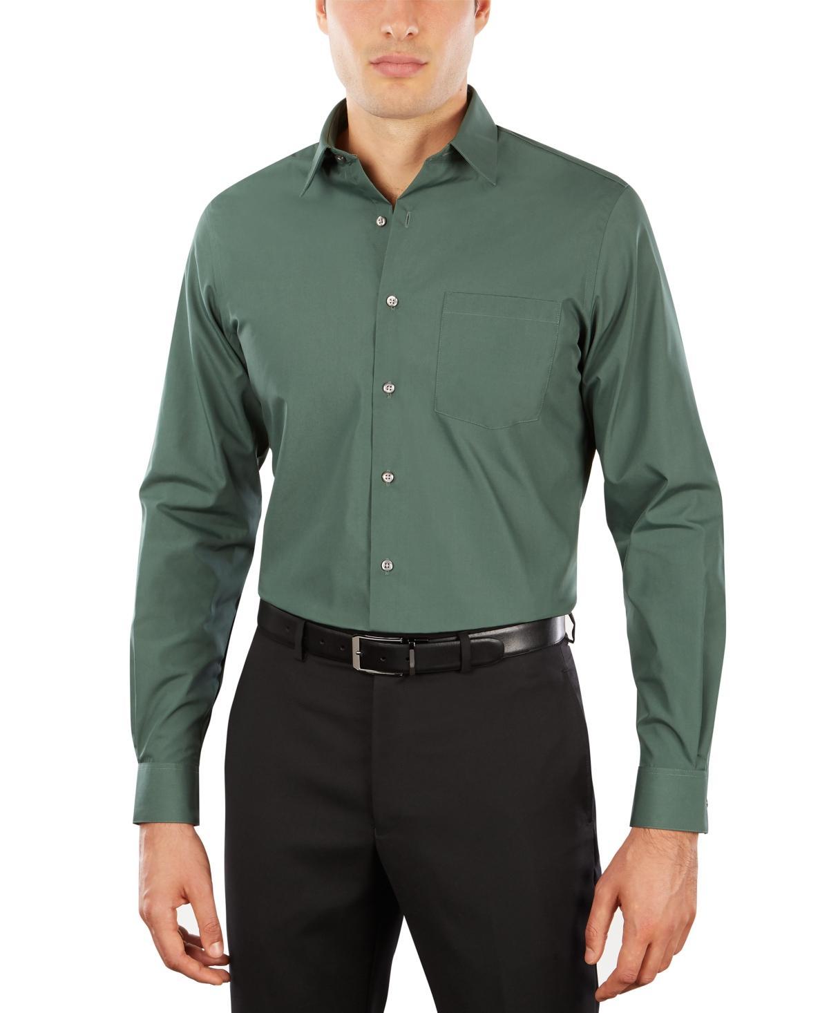 Mens Van Heusen Poplin Short Sleeve Dress Shirt Product Image