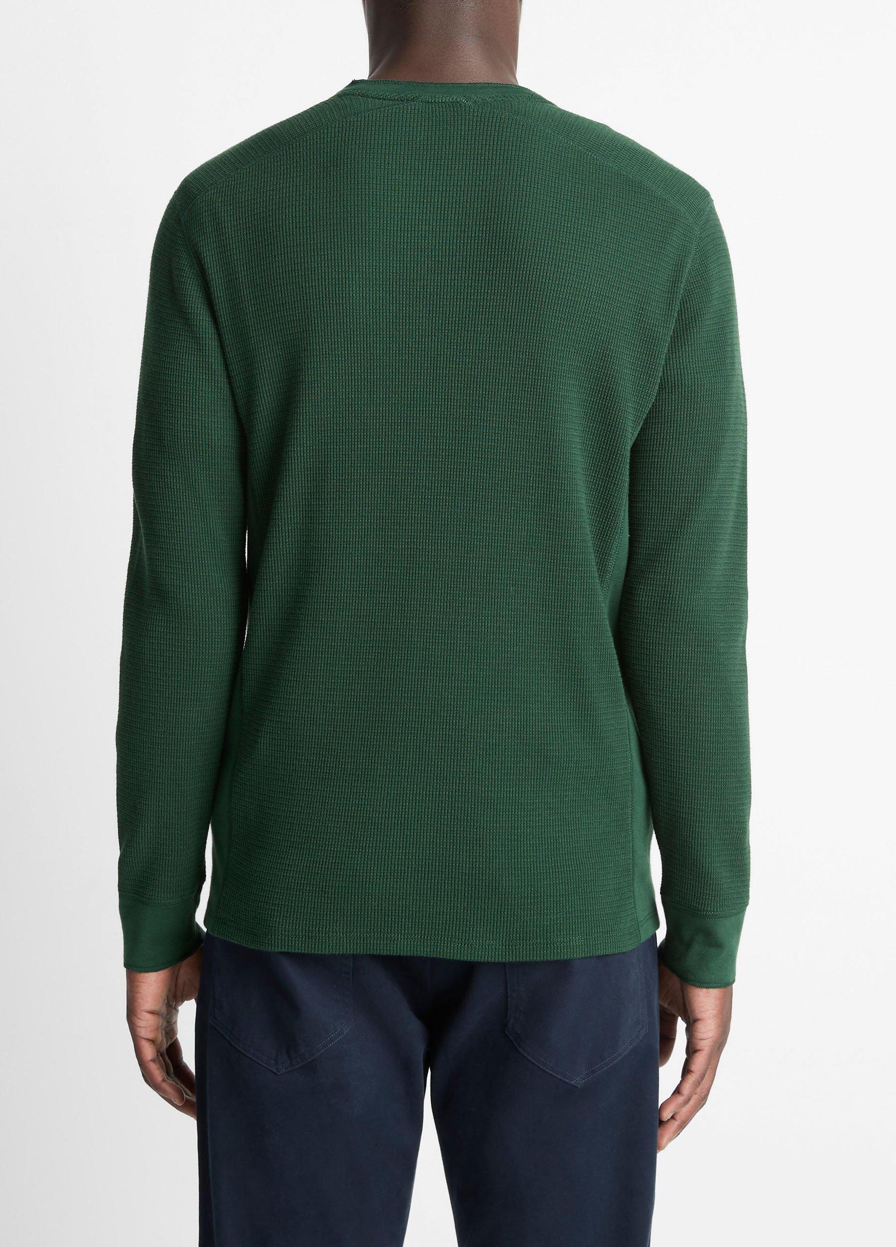 Pima Cotton-Blend Thermal Long-Sleeve T-Shirt Product Image