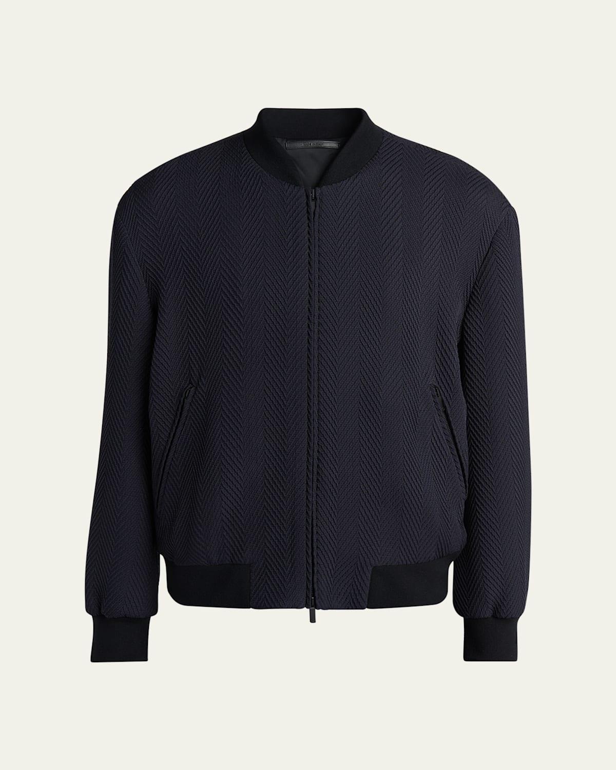 Mens Raised Chevron Bomber Jacket Product Image