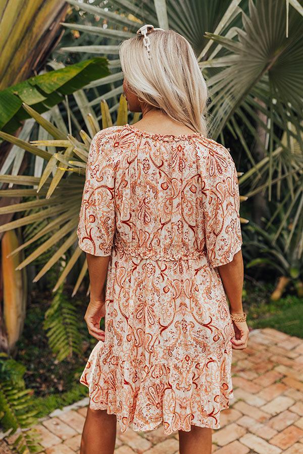 Seeking The Shore Paisley Shift Dress Product Image