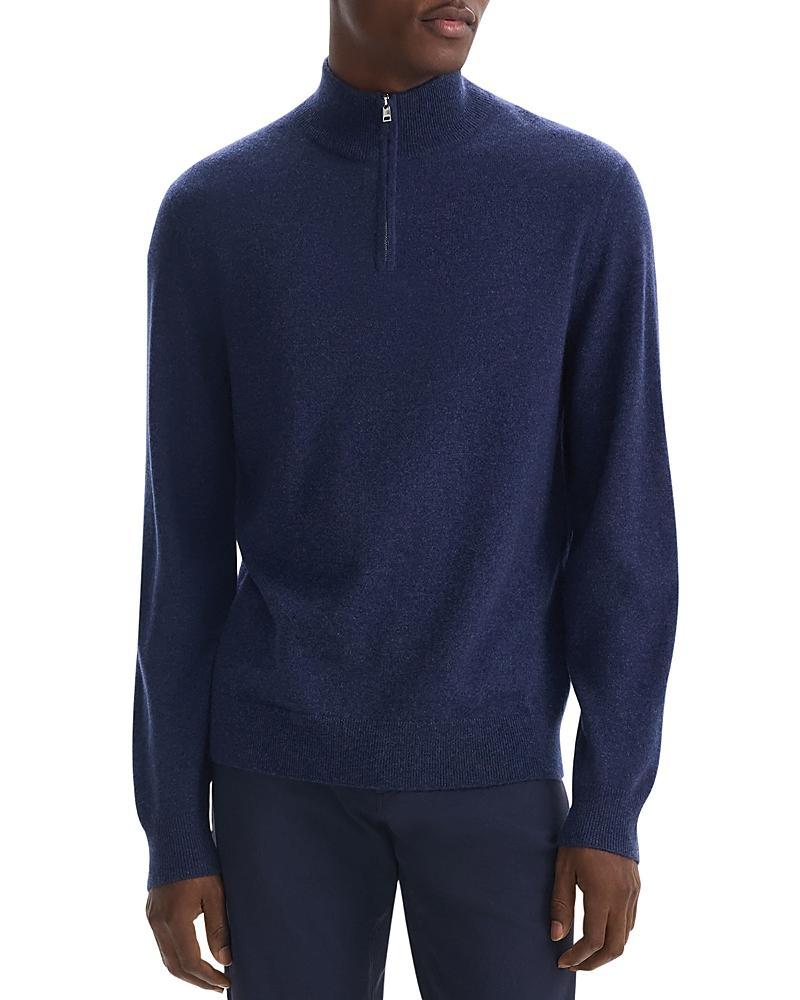 Theory Hilles Quarter Zip Cashmere Sweater Product Image