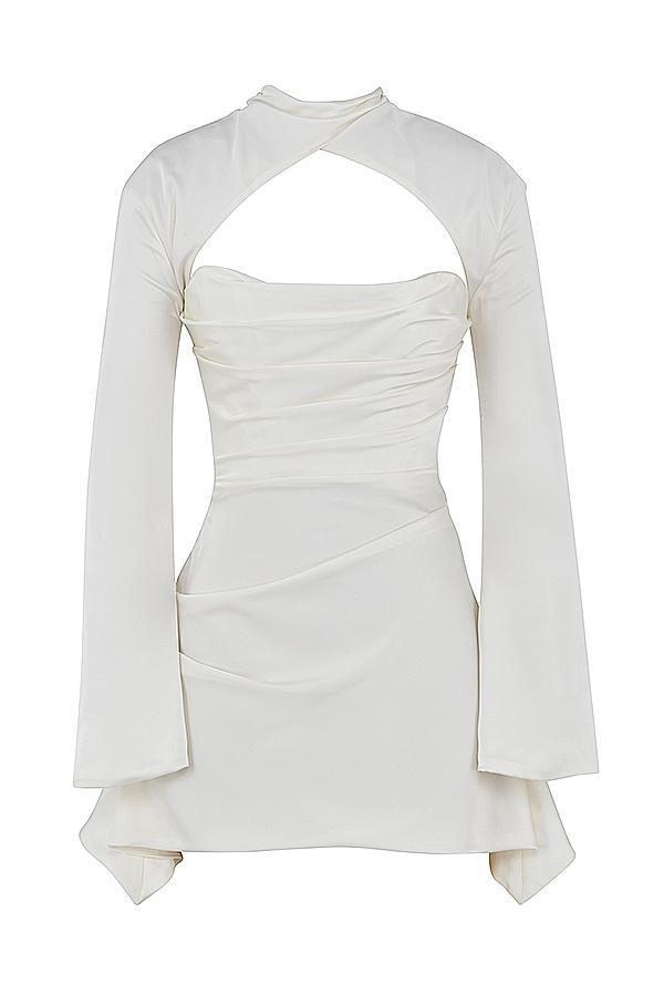 Toira  ivory draped corset dress - sale Product Image