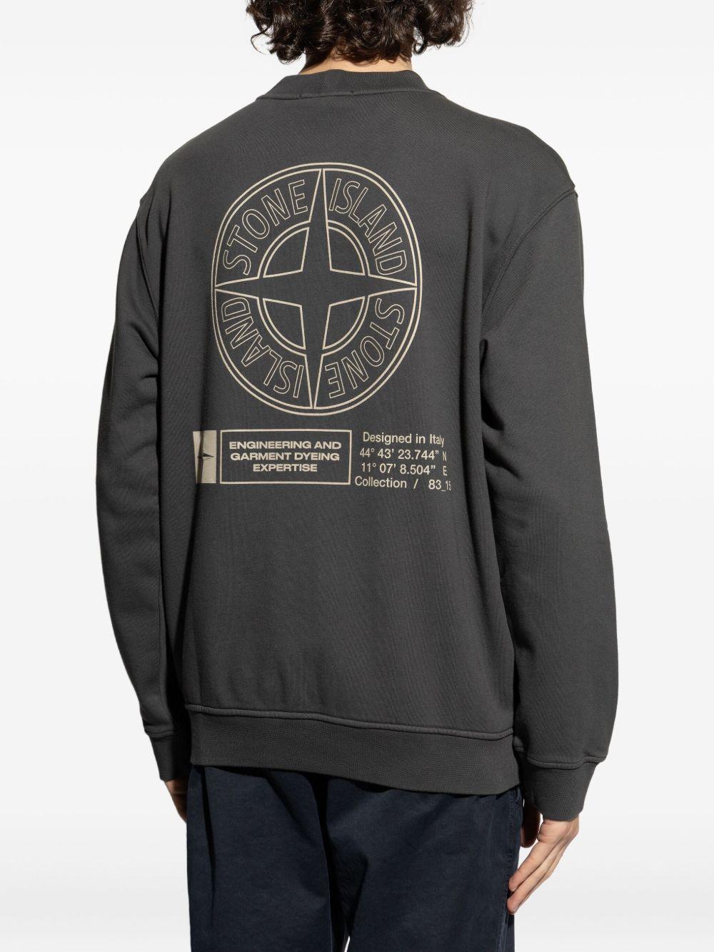 logo-embroidered crew-neck sweatshirt Product Image