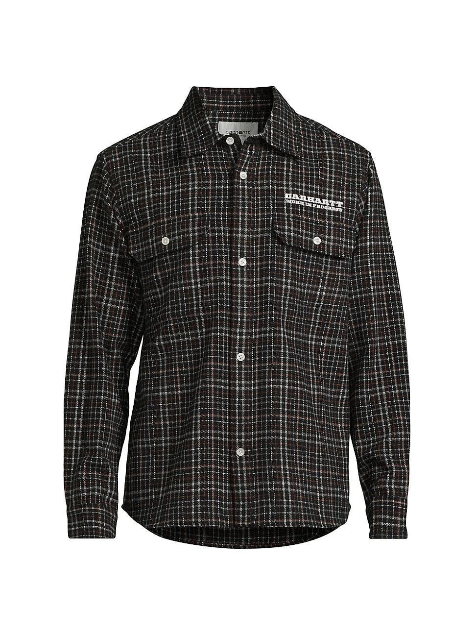 Mens Millett Logo Check Twill Shirt Product Image