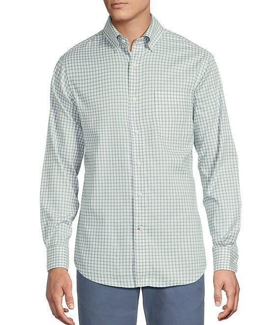 Cremieux Blue Label Washed Oxford Small Check Long Sleeve Woven Shirt Product Image