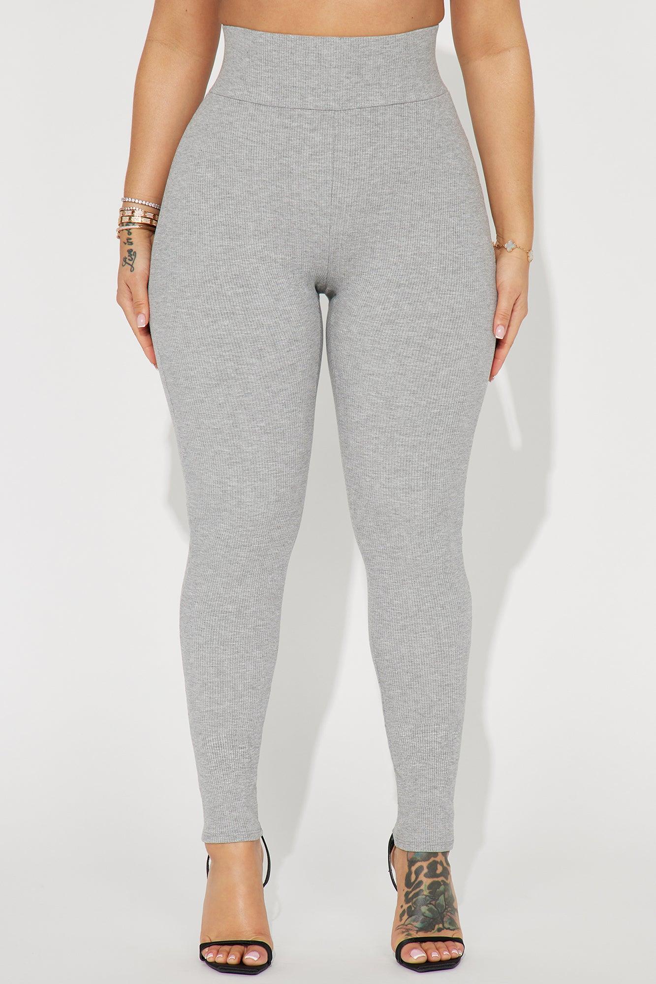 Janet Snatched Leggings - Heather Grey Product Image