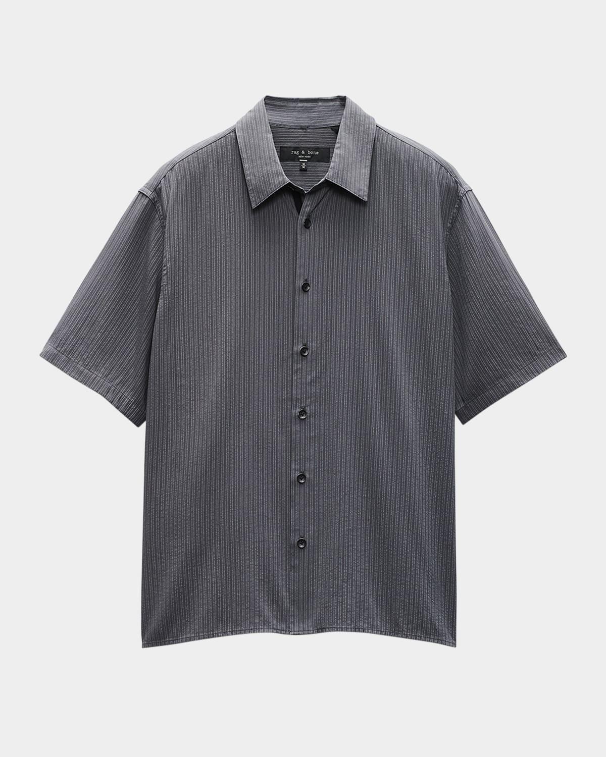Mens Dalton Dobby Short-Sleeve Shirt Product Image