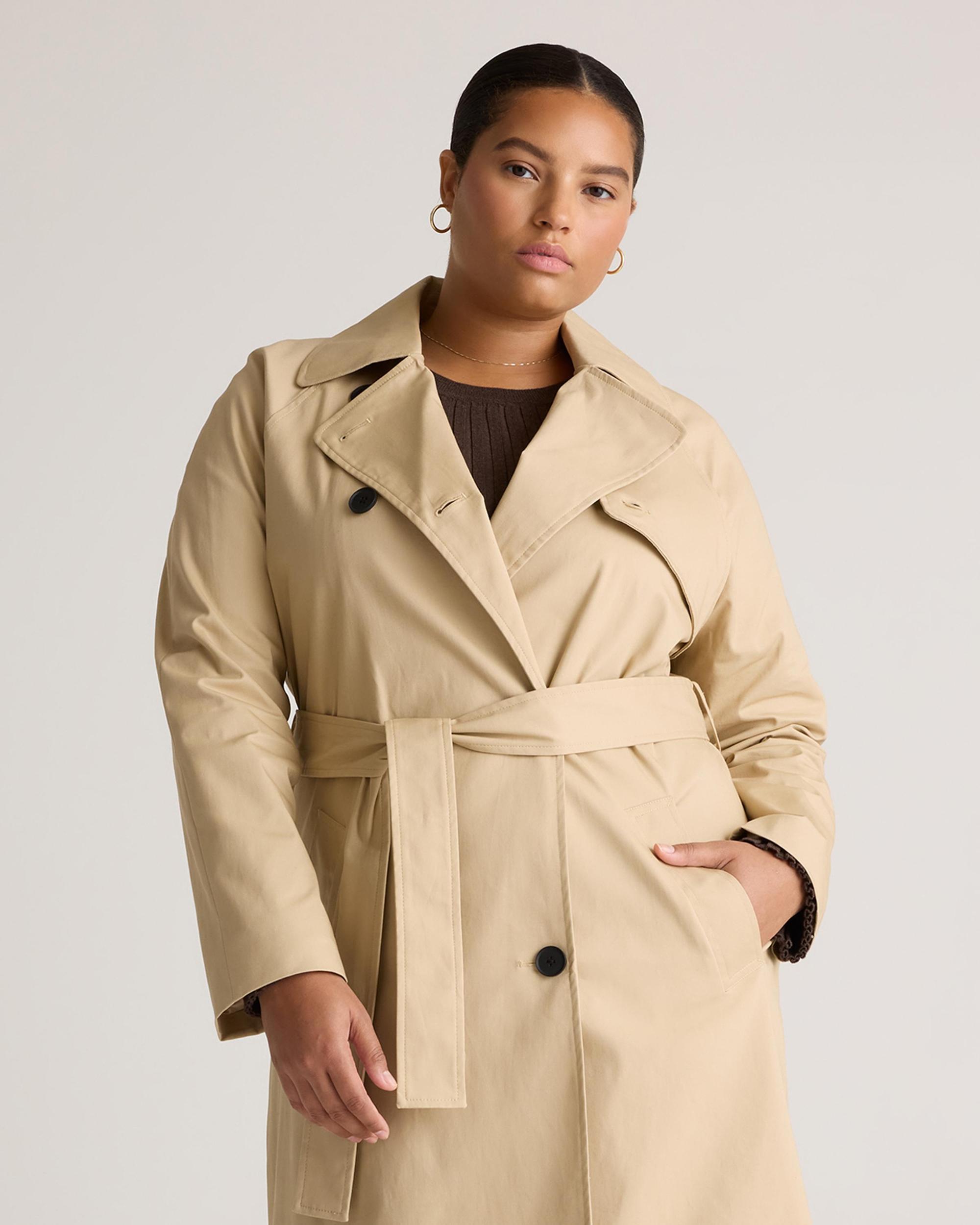 Women's Comfort Stretch Trench Coat Product Image