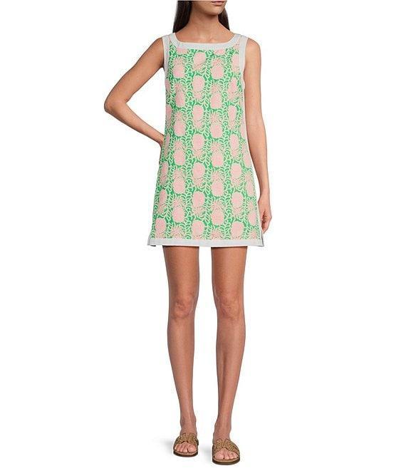 Lilly Pulitzer Eleanora Boat Neck Sleeveless Shift Romper Product Image