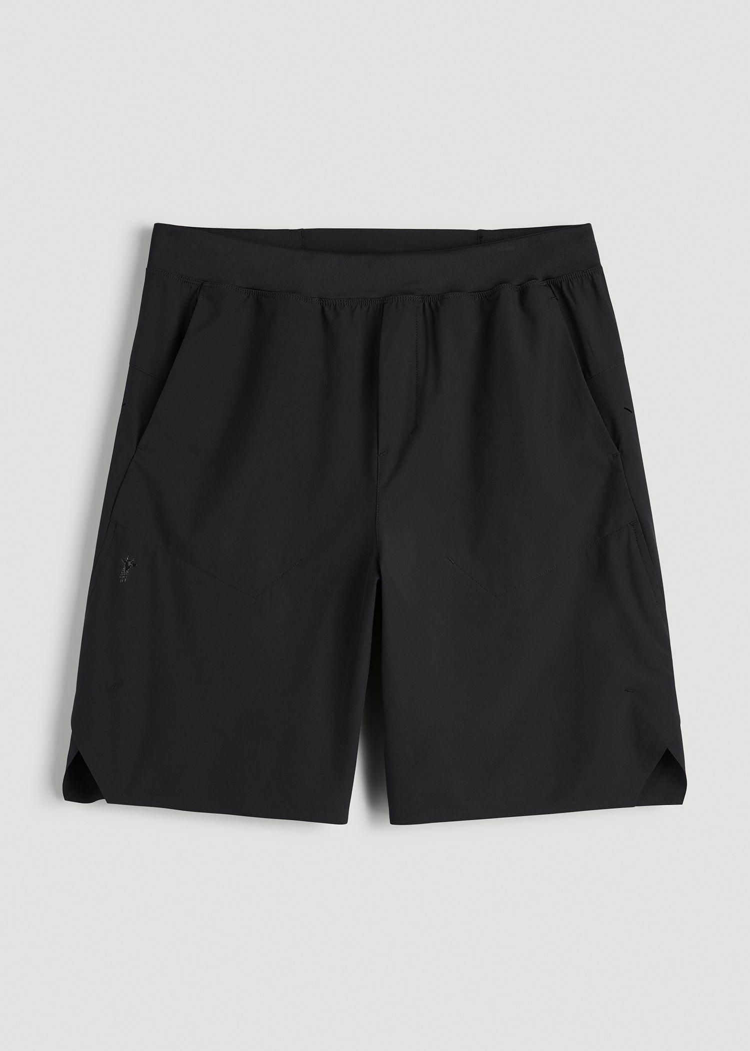 2-in-1 Featherweight Running Short for Tall Men in Black Product Image