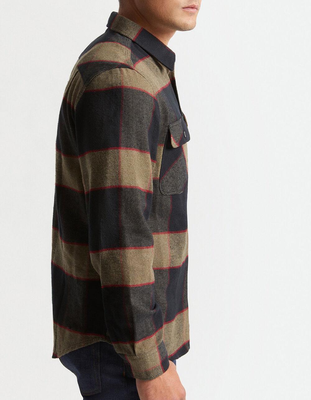 BRIXTON Bowery Mens Flannel - HEATHER GRAY Product Image