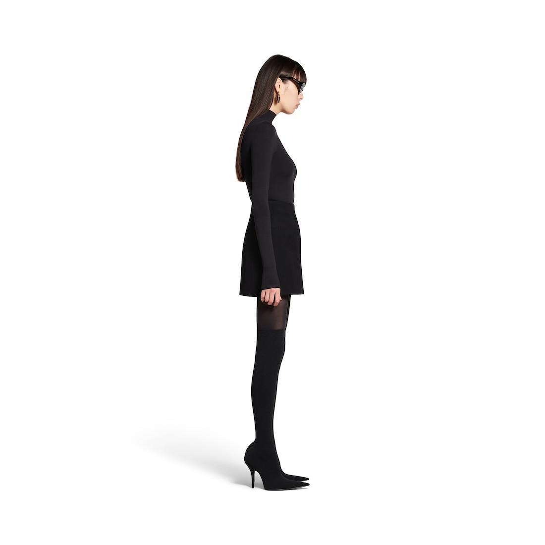 Women's Hourglass Mini Skirt in Black Product Image