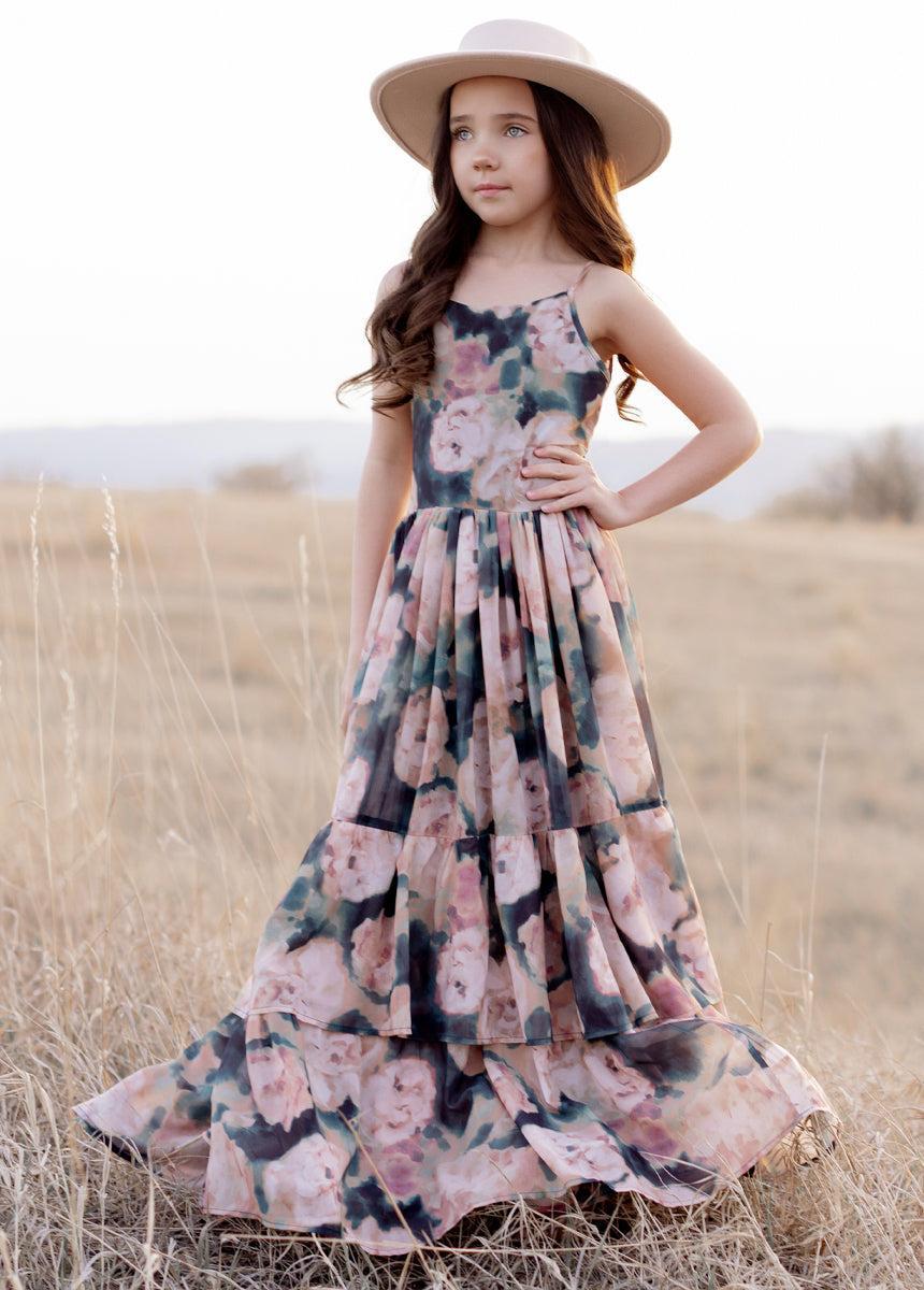 Catrin Dress in Cool Watercolor Girls Product Image