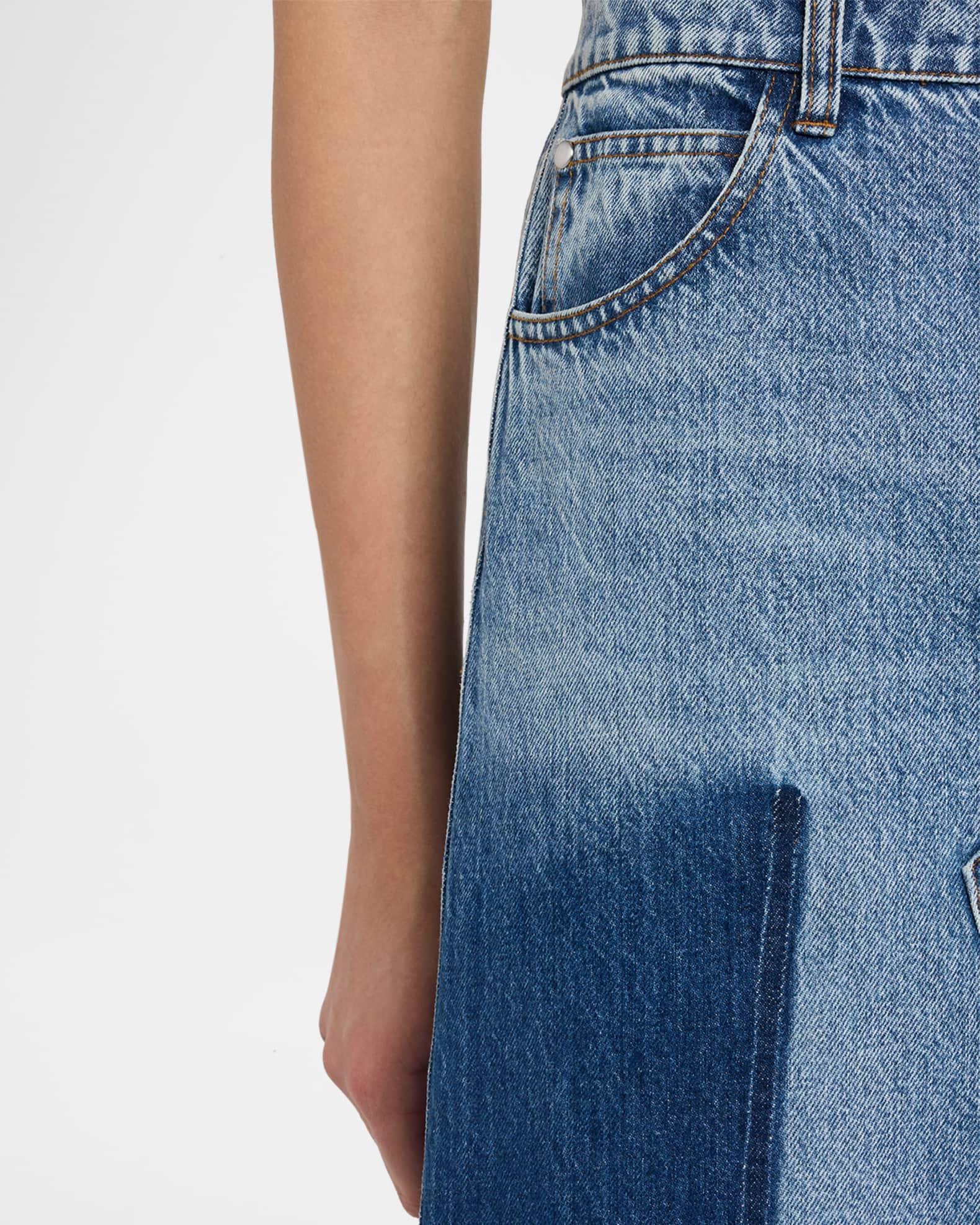 Treatment Denim Midi Skirt  Product Image