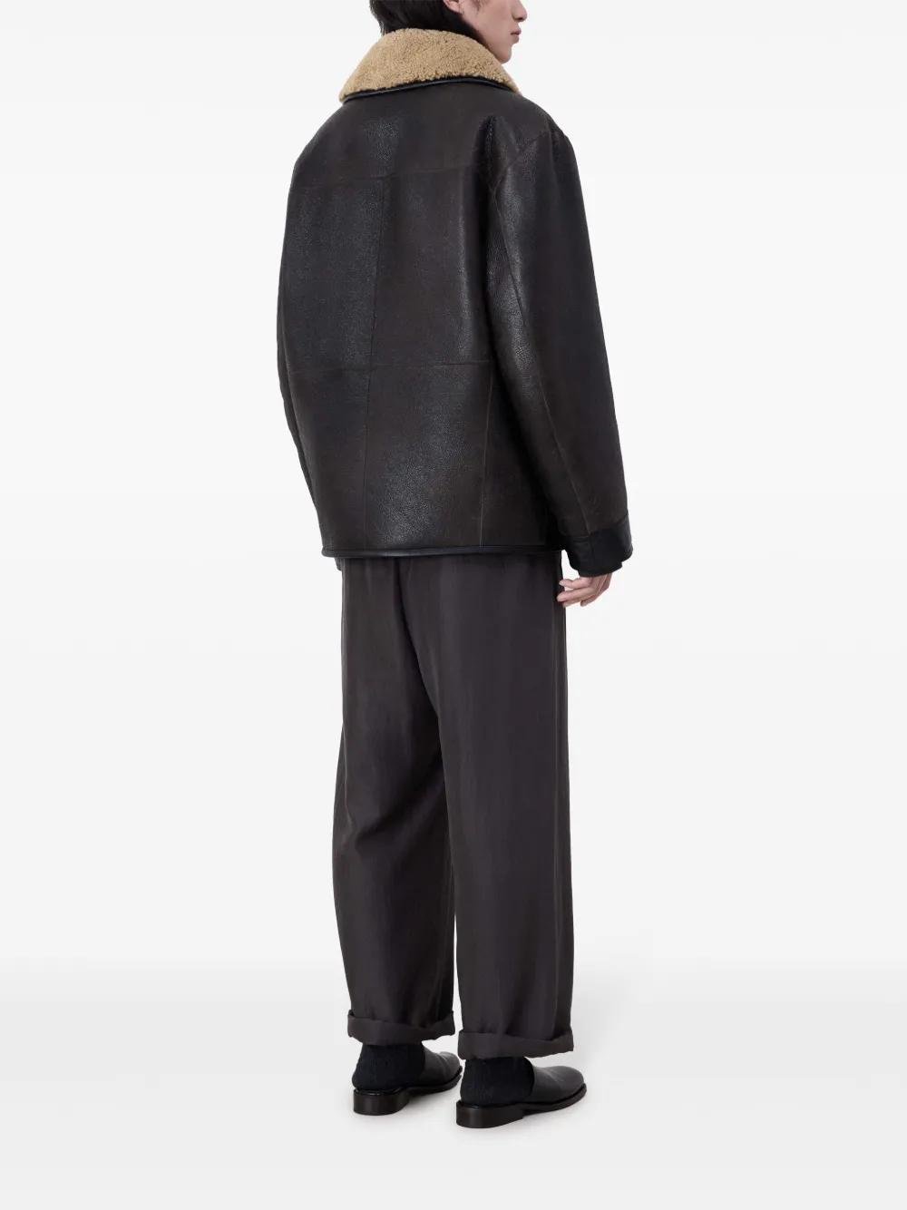 Shearling Leather Jacket Product Image