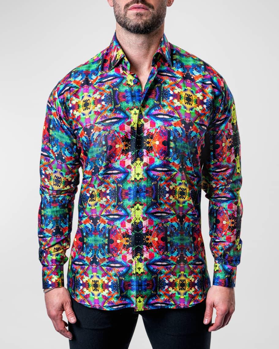 Mens Fibonacci Kaleidoscope Dress Shirt Product Image