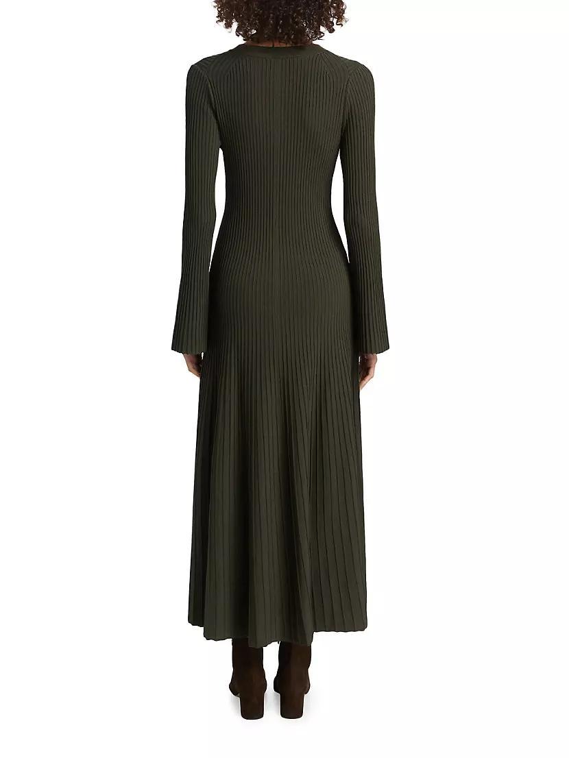 Genna Ribbed Fit & Flare Dress Product Image