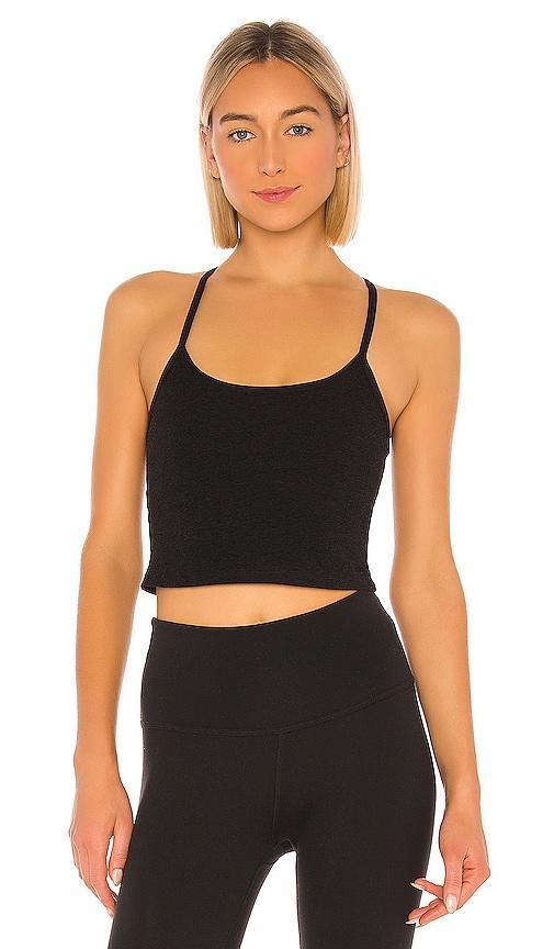 Womens Spacedye Racerback Crop Tank Product Image