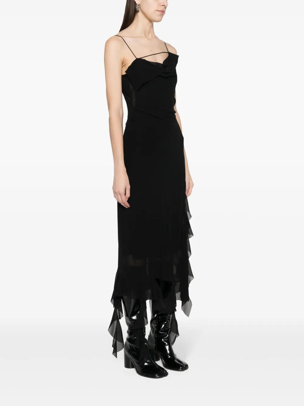 ruffle-detailed midi dress Product Image