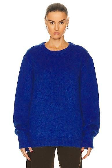 Lemaire Brushed Sweater in Meadow Melange - Mint. Size XS (also in ). Product Image