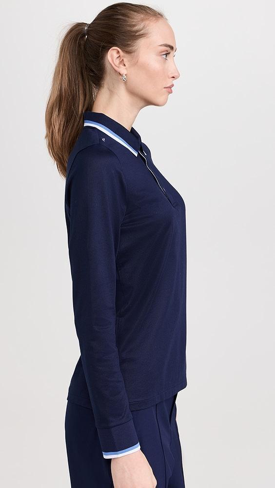 RLX Ralph Lauren Long Sleeve Tour Pique Val Polo | Shopbop Product Image