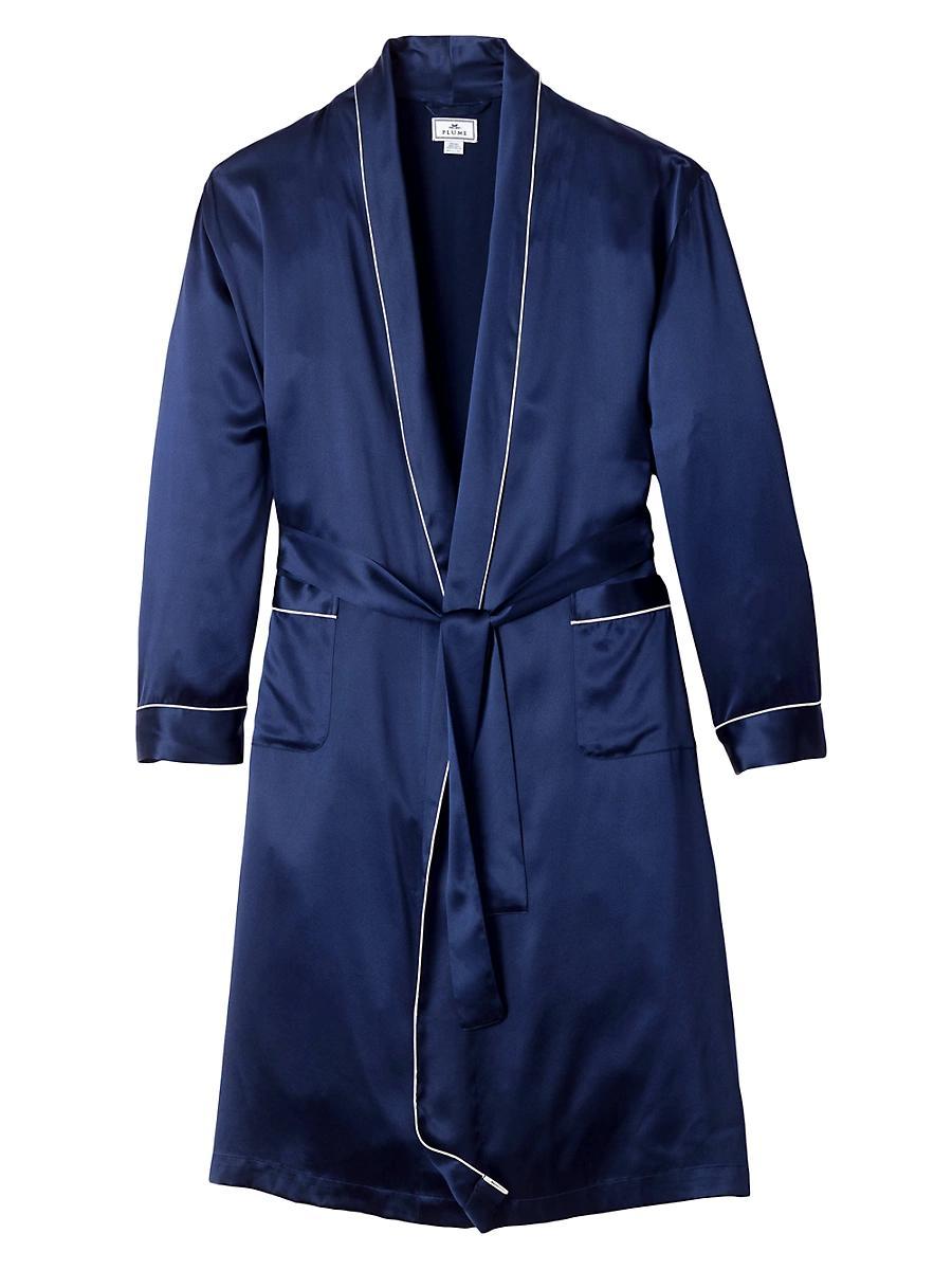 Mens Silk Tie-Waist Robe Product Image