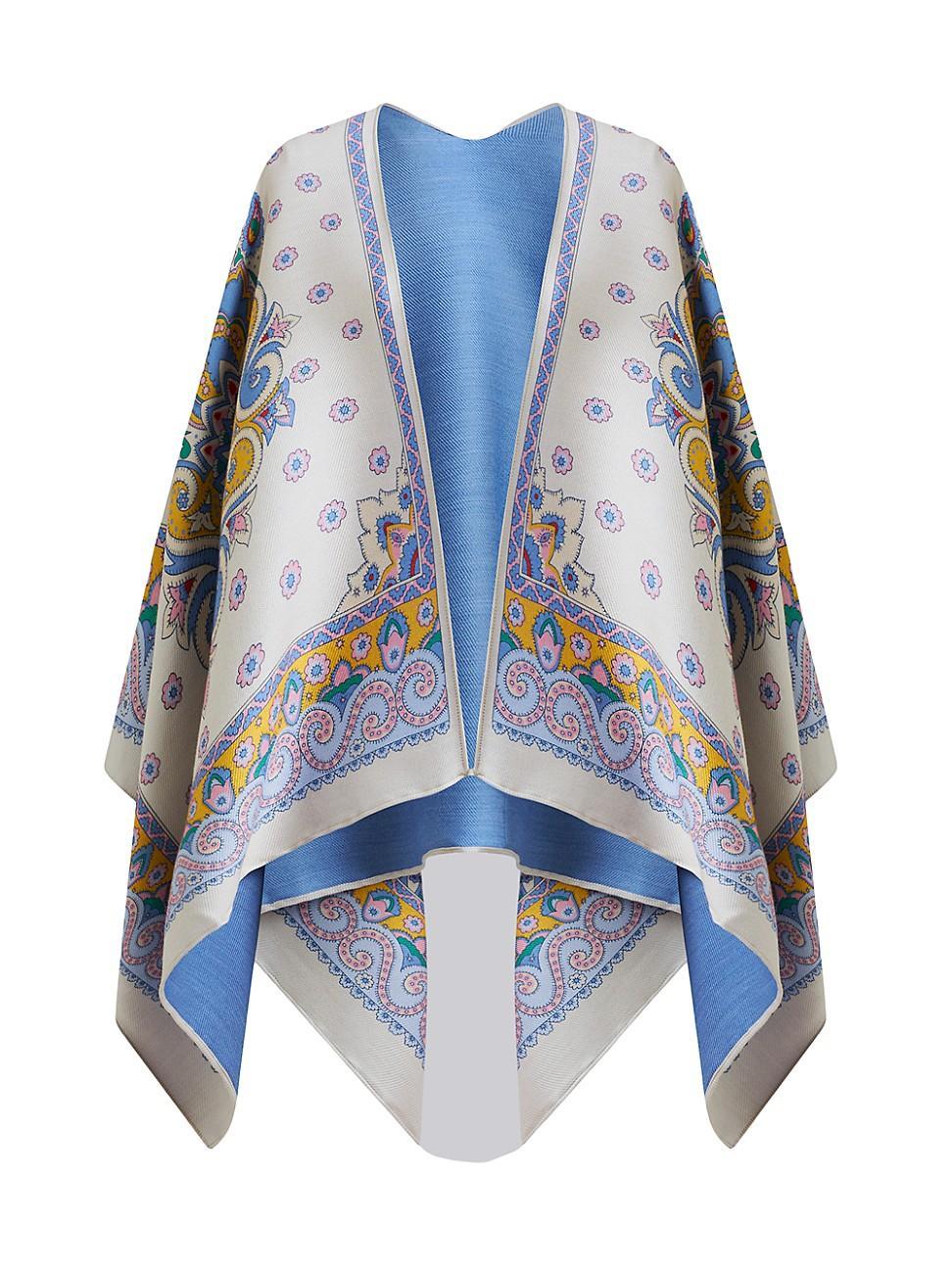 Womens Scarf Wool-Blend Cape Product Image