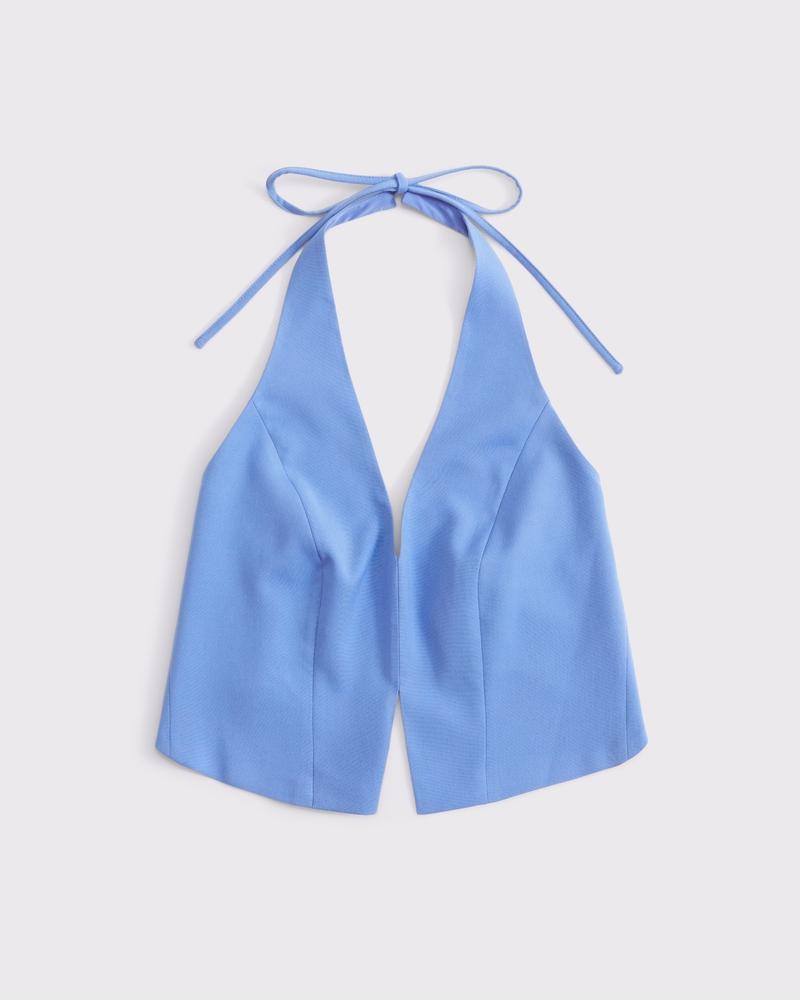 Clean Front Tailored Halter Top Product Image