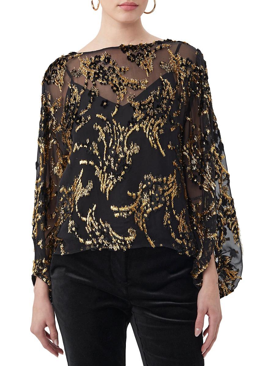 Womens Ursa Tinsel Sheer Top Product Image