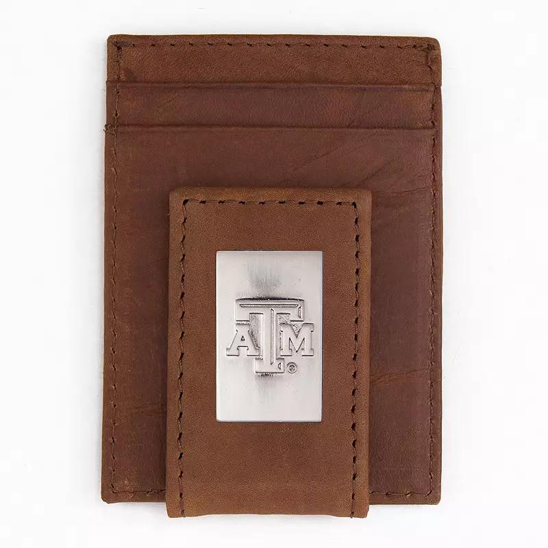 Men's Texas A&M Aggies Front-Pocket Wallet Money Clip, Brown Product Image