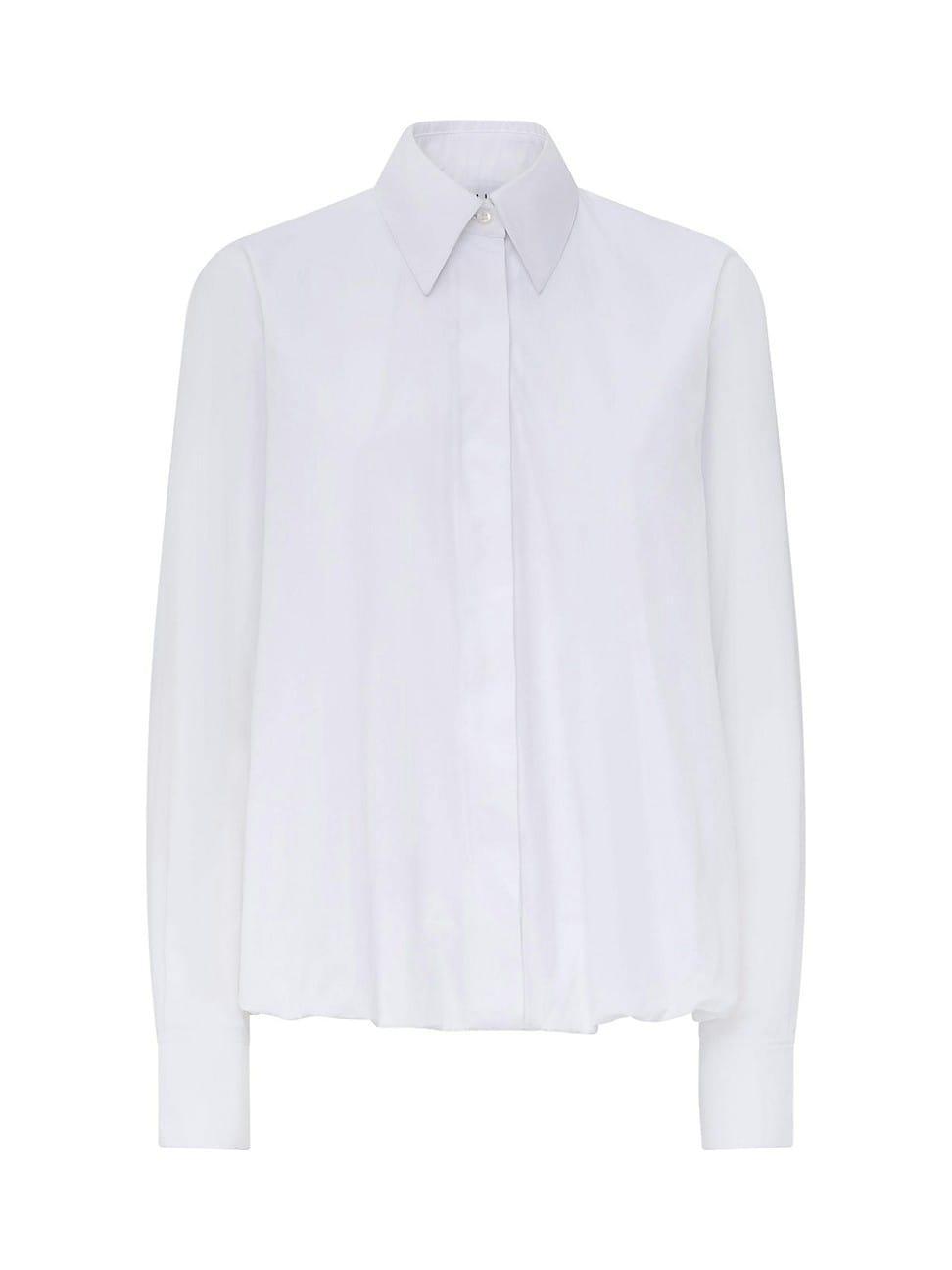 Womens Dovima Balloon Hem Long Sleeve Shirt Product Image