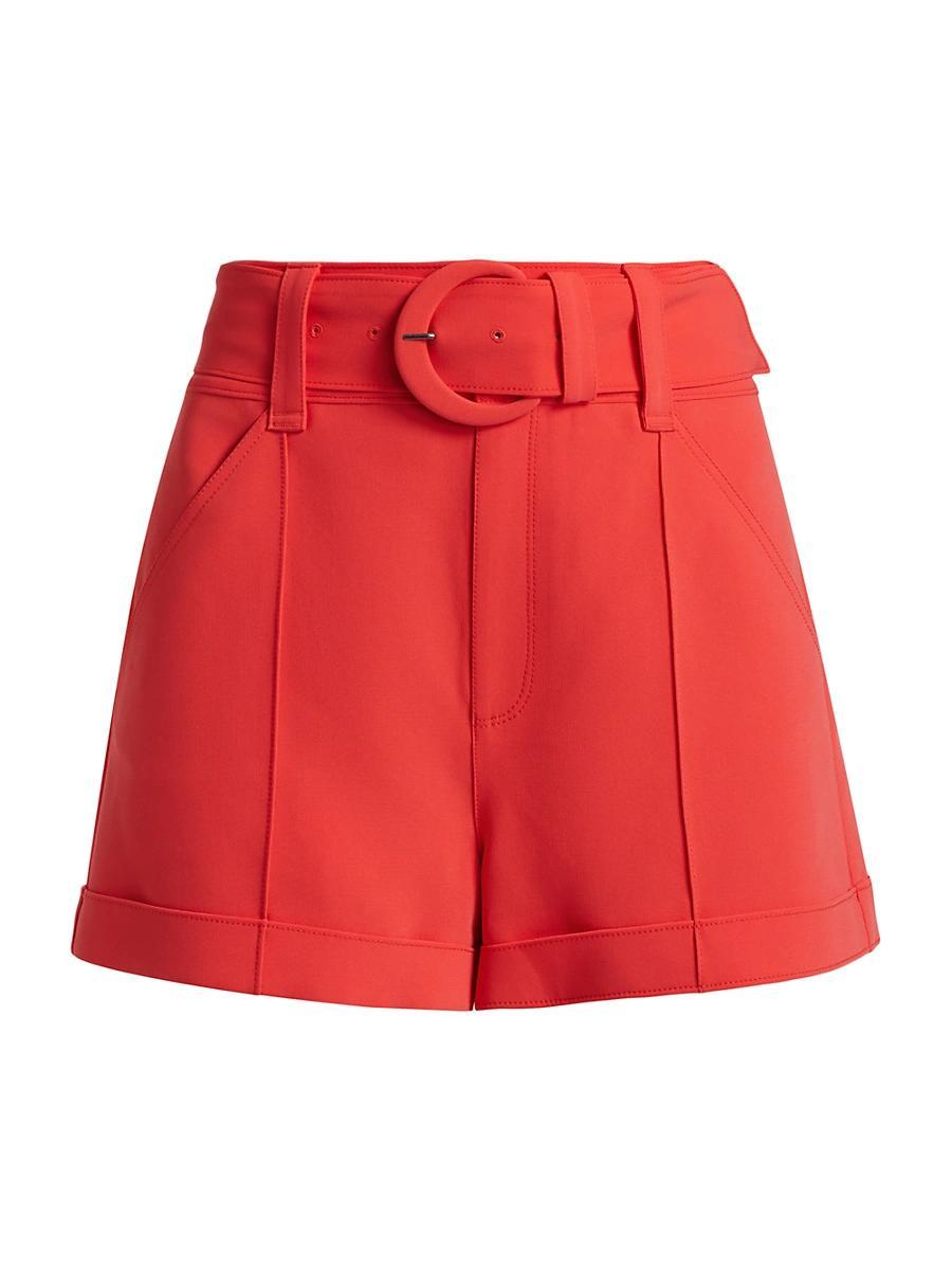 Womens Aldi Belted High-Waisted Shorts Product Image