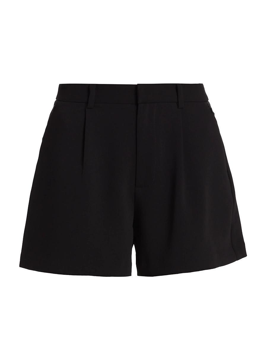Good American Luxe Suiting Trouser Shorts Black001 22 Product Image