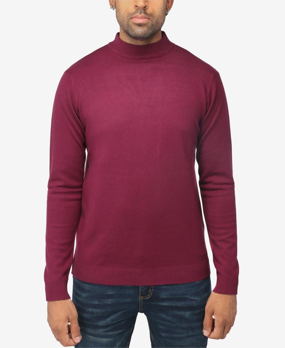 Men's Xray Regular-Fit Mockneck Sweater, Size: 3XL, Brown Product Image