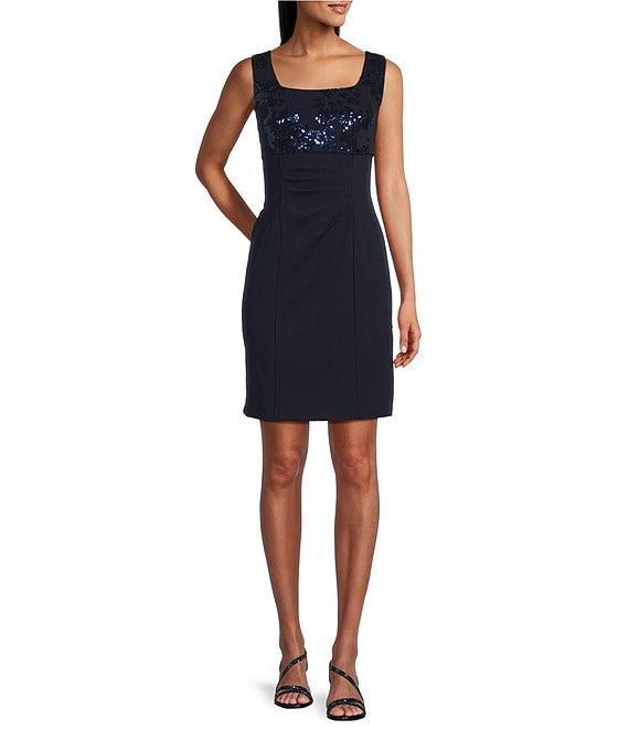 Alex Evenings Stretch Scuba Crepe Sequin 2-Piece Jacket Dress Product Image