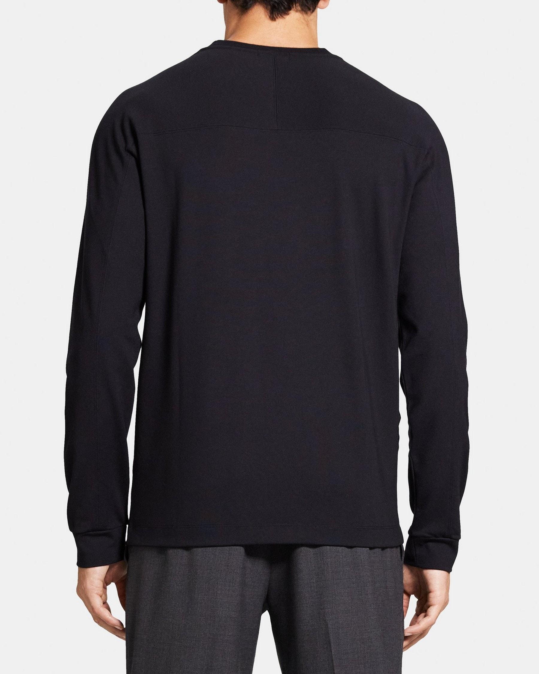 Long-Sleeve Tee in Stretch Jersey Product Image
