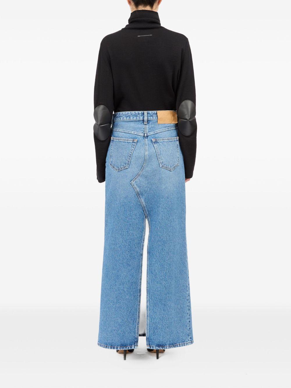 cotton denim skirt Product Image
